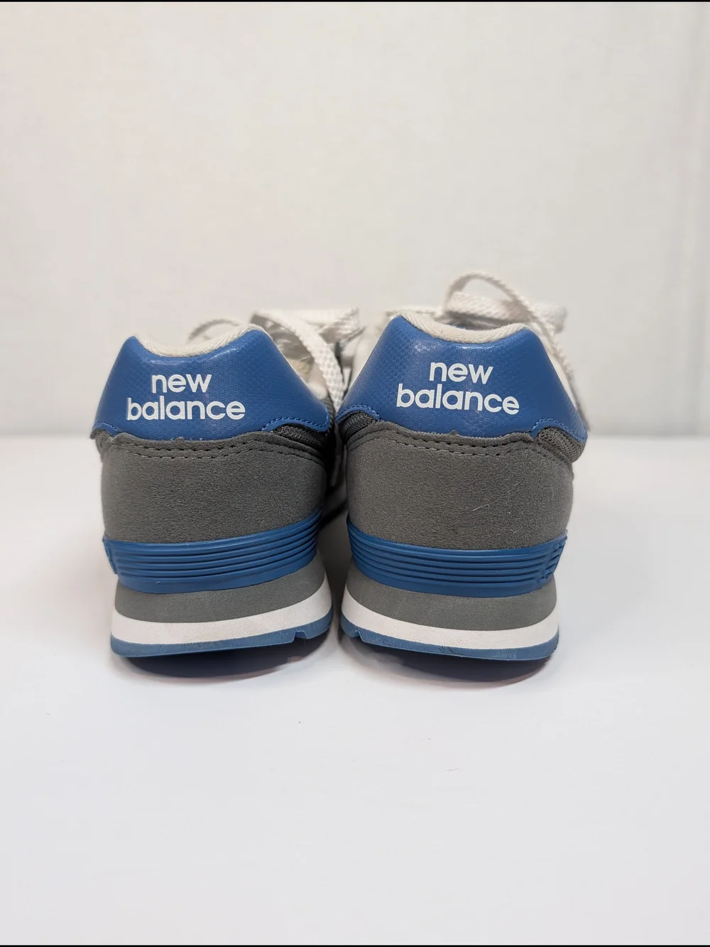 New Balance Kids Gray and Blue Sneakers